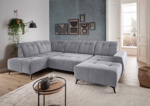U-Form Wohnlandschaft Sano mit Elektrofunktion von Benformato | Mango