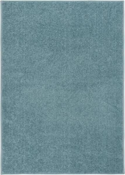 vidaXL Teppich Kurzflor 140x200 cm Blau 340348