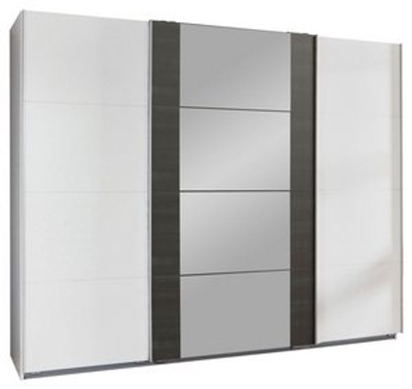 Schwebetürenschrank Bern Kleiderschrank Ausführung weiß Bild 5