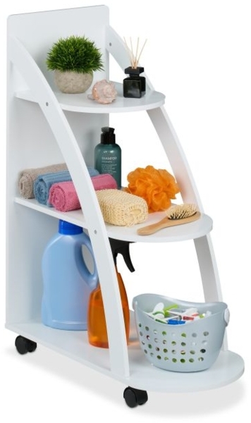 Weißer Rollwagen 3 Ebenen 10050607