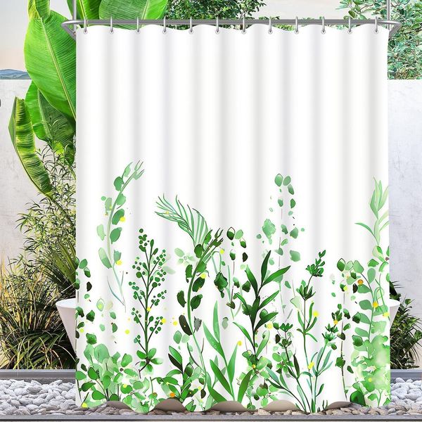 Duschvorhang Blumen Wasserdicht 200x200cm Antischimmel Textil Badezimmer