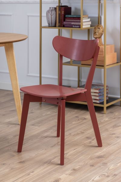 Esszimmerstuhl >Roxby< (2er-Set) in orange, Holz - 45x79,5x55cm (BxHxT)