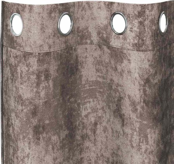 vidaXL Samtvorhänge mit Vorhängen 2 pcs Cappuccino 245 x 140 cm Samt 4107671 Bild 5