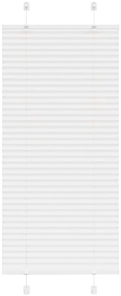 vidaXL Plissee Weiß 55x100 cm Stoffbreite 54,4 cm Polyester 4015474