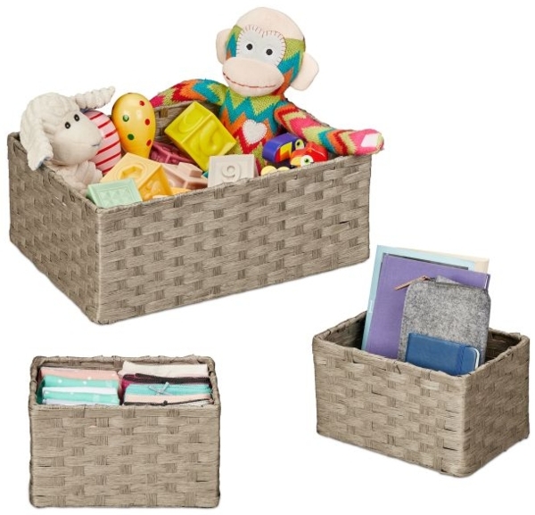 Geflochtener Aufbewahrungskorb 3er Set 10047949