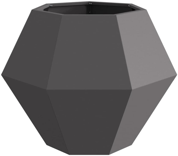 vidaXL Pflanzkübel 2 pcs Schwarz 75 x 75 x 60 cm Stahl 884039 Bild 5