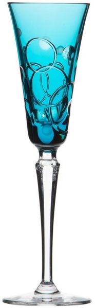 Sektglas Kristall Circle azur (26,5 cm)