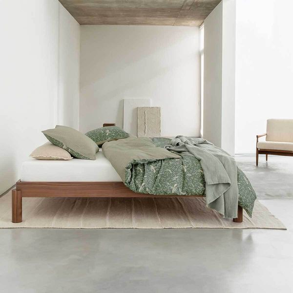 Marc O Polo Mako Satin Bettwäsche Salen deep green | 200x200 cm + 2 x 80 x 80 cm