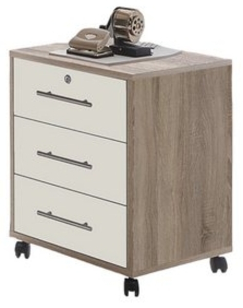 BMG Möbel Rollcontainer Tabor, Oberste Schublade abschließbar Bild 4