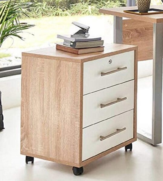 BMG Möbel Rollcontainer Tabor, Oberste Schublade abschließbar Bild 2