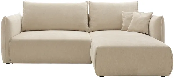 Vente-unique - CARISU Sofa Stoff Beige - B 167 cm x H 89 cm x L 245 cm