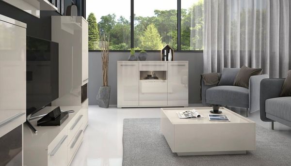 Places of Style Kommode Piano, Hochglanz UV lackiert, Soft-Close Funktion