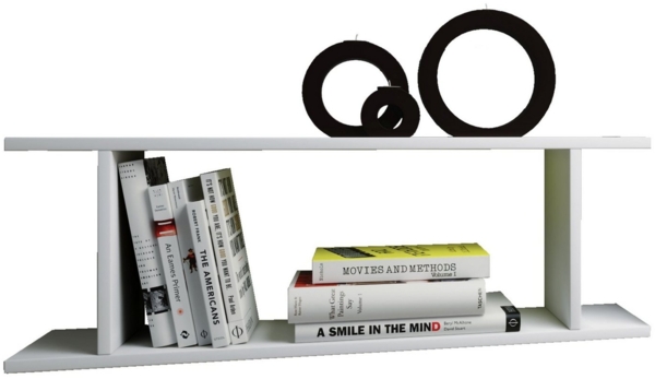 VCM Wandregal Sirola 912520 Weiß H. 28 x B. 80 x T. 20 cm