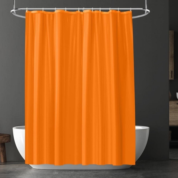 Duschvorhang Anti-Schimmel Wasserdicht Schnelltrocknend PEVA 180x180 cm & 12