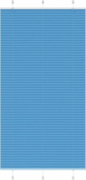 vidaXL Plissee Blau 105x200 cm Stoffbreite 104,4 cm Polyester 4015212