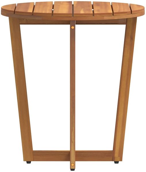Gartentisch, Beistelltisch, Balkontisch Rund Ø55x60 cm Massivholz Akazie Bild 6