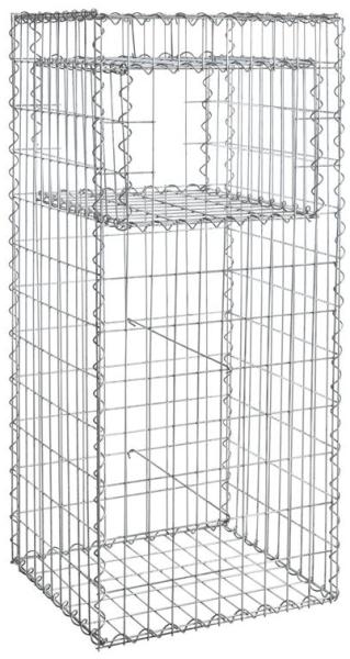 Gabione Gabionen Säule 50x50x120 cm Pfosten eckig Steinkorb Mauer Draht Gitter
