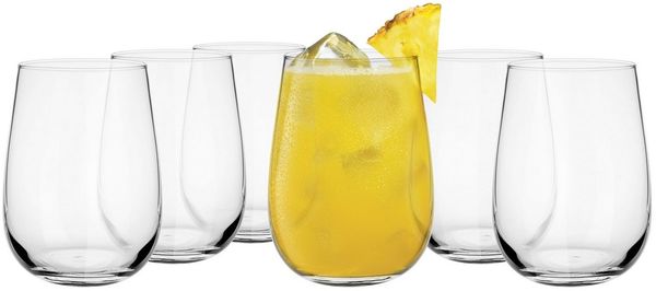 6 Trinkgläser 430ml Wassergläser Saftgläser Longdrinkgläser Cocktailgläser