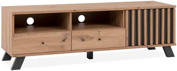 Lowboard TV Board 138 cm TV Lowboard Fernsehschrank TV Sideboard Fernsehtisch Holz Eiche Industrial Style