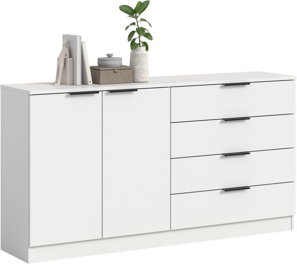 Kommode (B/H/T: 148x80x35 cm) in weiß