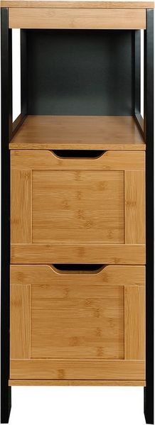 HTI-Living Kommode Beistellschränkchen mit 2 Schubladen (Stück, 1 St, 1 Beistellschrank), Badregal Flurkommode