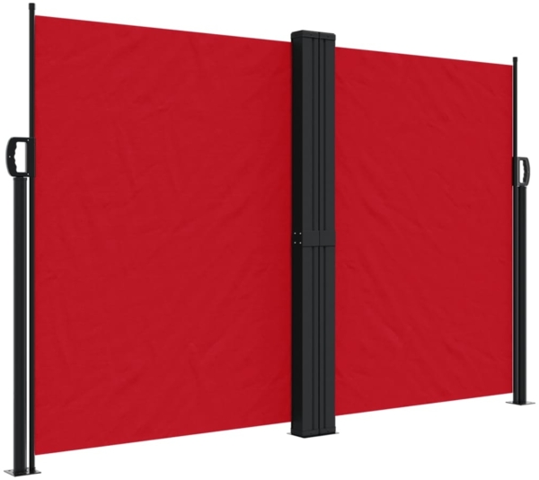 vidaXL Seitenmarkise Ausziehbar Rot 160x1000 cm 4004732