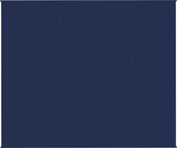 vidaXL Gewichtsdecke Stoff, 1 x Gewichtsdecke, Blau, 220x260 cm, 100 % Baumwolle, 15 kg Bild 3