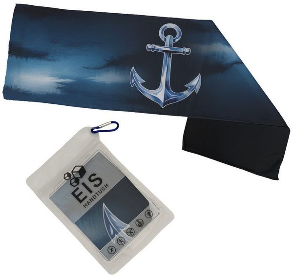 speecheese Sporthandtuch Anker im Aquarellstil Eishandtuch für Maritim Fans