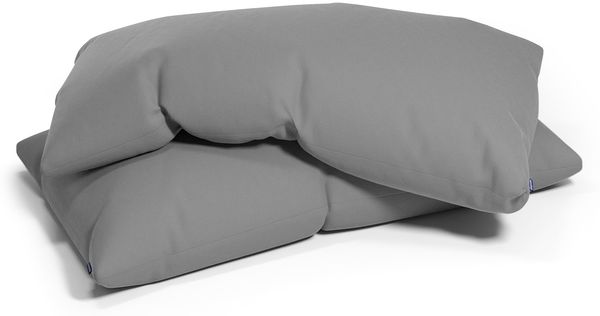 Soft Wonder-Edition Kopfkissenbezüge 2er Set 40x80 cm Mikrofaser Hellgrau