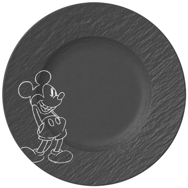 Villeroy & Boch Manufacture Rock - Mickey Mouse Frühstücks-/Dessertteller ø 21,7 cm 6er Set
