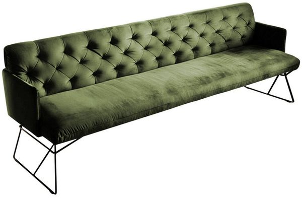KAWOLA Sitzbank CHARME, Esszimmerbank Polsterbank, Velvet od. Cord, versch. Größen u. Farben