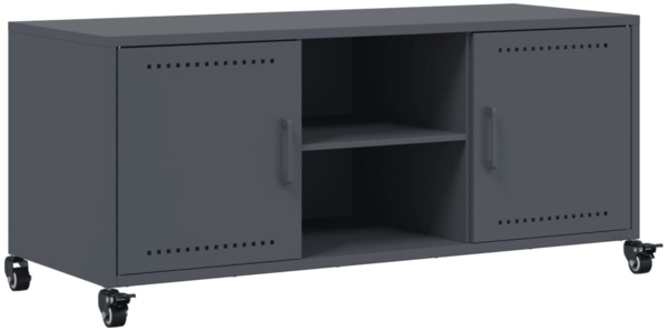 vidaXL TV-Schrank Anthrazit 100,5x39x43,5 cm Stahl 846664