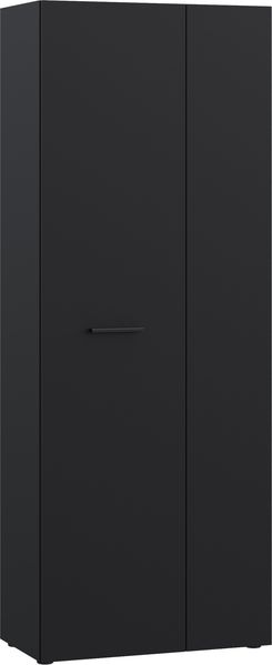 Mehrzweckschrank >NET306< Inneneinteilung, schwarz - 68,7x181,1x36,5cm (BxHxT)