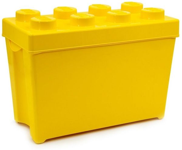 LEGO® Aufbewahrungsbox Original LEGO Aufbewahrungsbox (Gelb, Large)