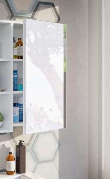 Badezimmerspiegelschrank >Bad-Spiegelschrank 40< in weiß glänzend