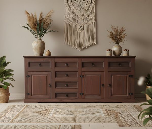 ebuy24 Sideboard New Mexico Sideboard mit 7 Schubladen und 3 Türen