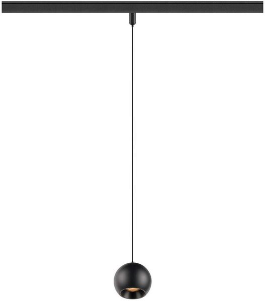 SLV LIGHT EYE® 2.0, 48V Pendelleuchte, DALI, Pendellänge 200 cm, 2700K, 30°, schwarz - Leuchten mit 3 Phasen Adapter 48V