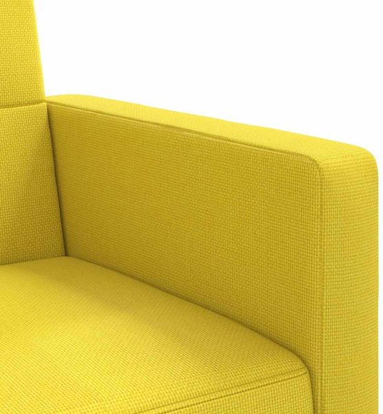 vidaXL Schlafsofa mit Kissen Hellgelb Stoff 351879 Bild 10