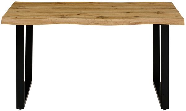 HELA Esstisch GISELLE Baumkantentisch, Küchentisch, TOPSELLER! OTTOs Choice, Kufengestell Metall, Industrial Design, 140 - 200 cm Breite, 2 Farben