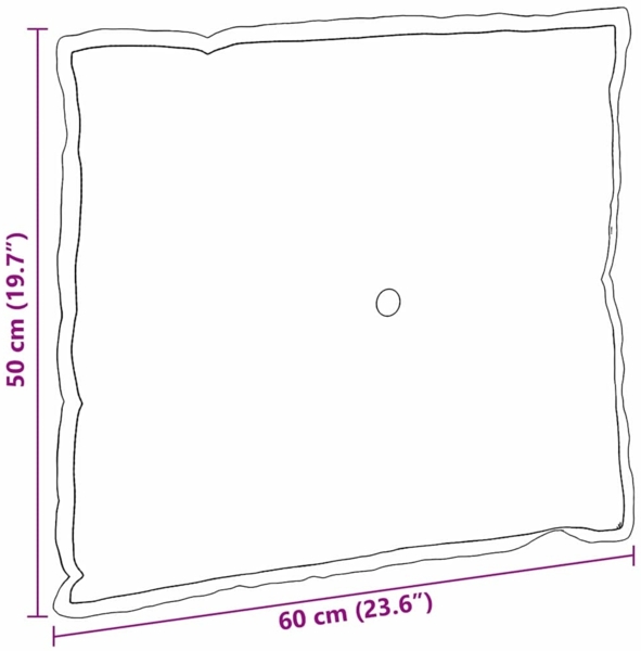 vidaXL Rückenkissen Hellgrün 60 x 19 x 50 cm Stoff 42014668 Bild 9