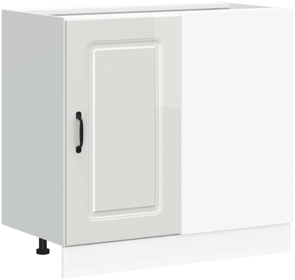 vidaXL Küchenunterschrank „Kalmar“ Hochglanz-Weiß Holzwerkstoff 854320