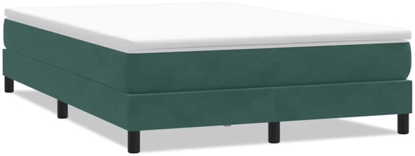 vidaXL Boxspringbett ohne Matratze Dunkelgrün 160x210 cm Samt 3315834