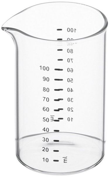WEIS Mini Messbecher Glas 100 ml