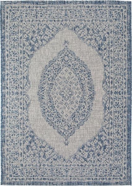 benuta Outdoorteppich Cleo, rechteckig, Höhe: 5 mm, Teppich Wohnzimmer, Schlafzimmer, Esszimmer, Flur, Kunstfaser, Cozy