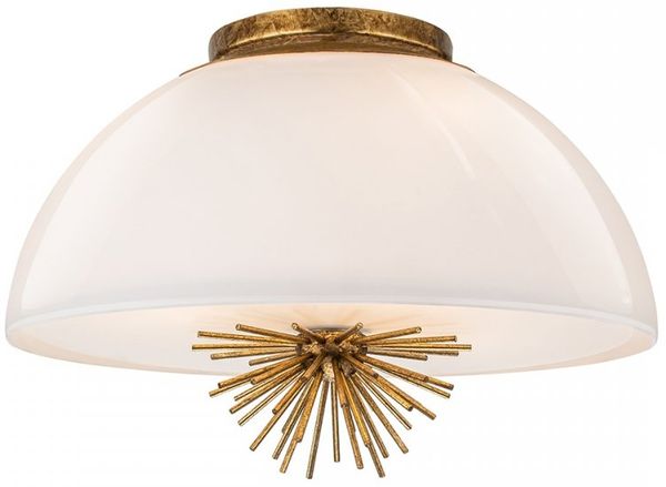 Elstead Lighting Staring Decken-oder Pendelleuchte 3-flammig Gold Opal E14 Bild 4