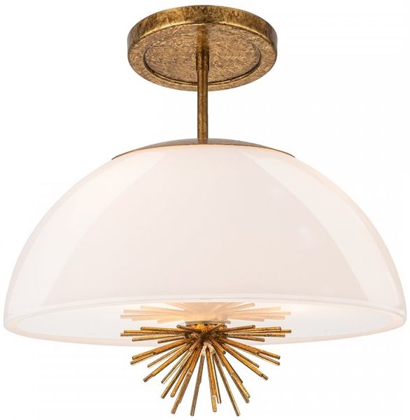 Elstead Lighting Staring Decken-oder Pendelleuchte 3-flammig Gold Opal E14 Bild 5