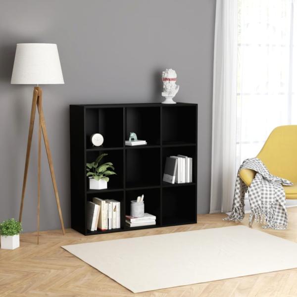 vidaXL Bücherregal Schwarz 98x29x97,5 cm Holzwerkstoff 801126