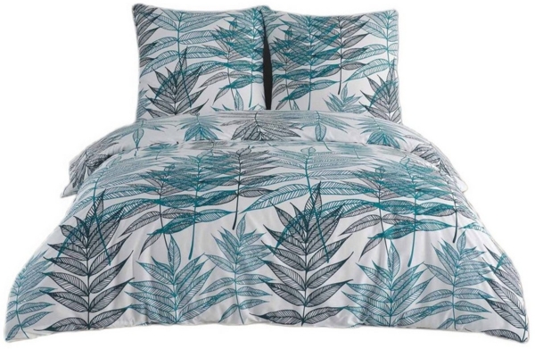 Buymax Bettwäsche Bettbezug-Set Amazon, Renforcé, 2 teilig, Qualität 100% Baumwolle Bettwäsche-Set 155x220 cm mit Reißverschluss