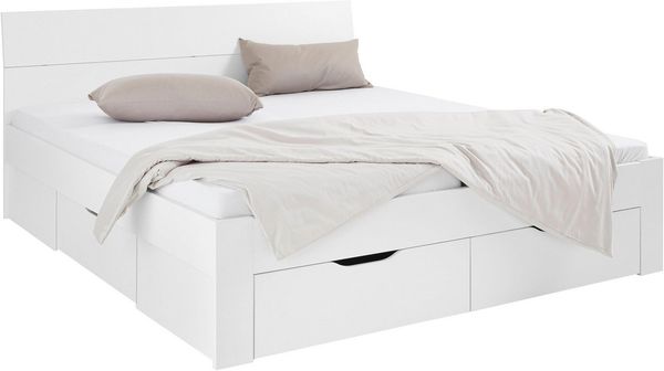 Rauch Möbel 'Flexx' Futonbett, Alpinweiß, 180x200 cm, mit Bettkasten