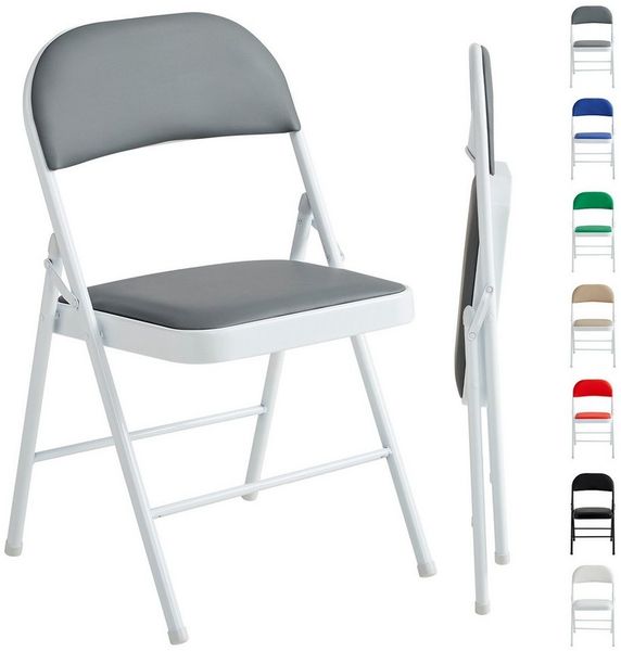MCC direct Klappstuhl Kunstleder Klappstuhl gepolstert im 1er, 2er, 4er und 6er Set (1 St)